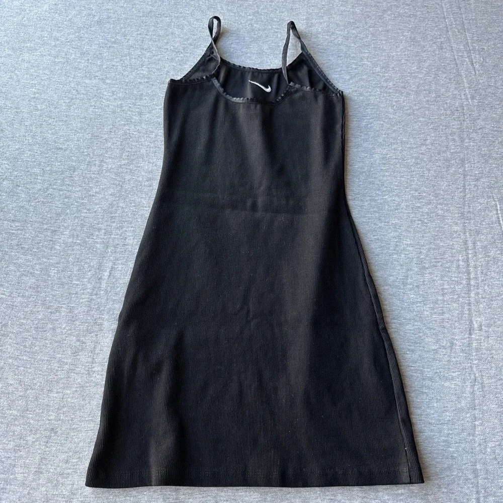 Nike Women's Bodycon Black Dress Size Small Sportswear Essential Ribbed Knit